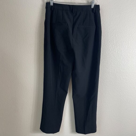 Express Womens 8R Editor Black Dress Pants Straight Leg Trousers Career Work - Picture 8 of 9